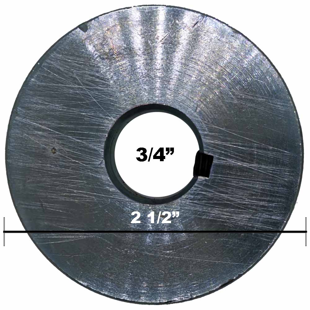 Pulley for McLane 1063-A Power Trim 334-1 2-1/2" Shaft  Size 3/4"